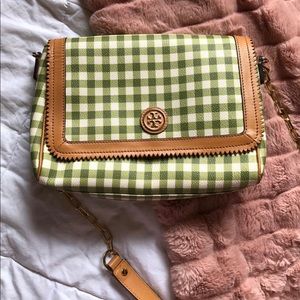 Tory Burch Kerrington Gingham Crossbody Purse